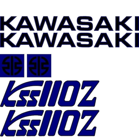 Aftermarket New Fits kawasaki Wheel Loader 110Z Decal Set KAW110ZDECALSET